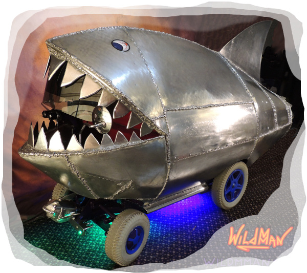 Wildmman's Bubbles the Shark left side view