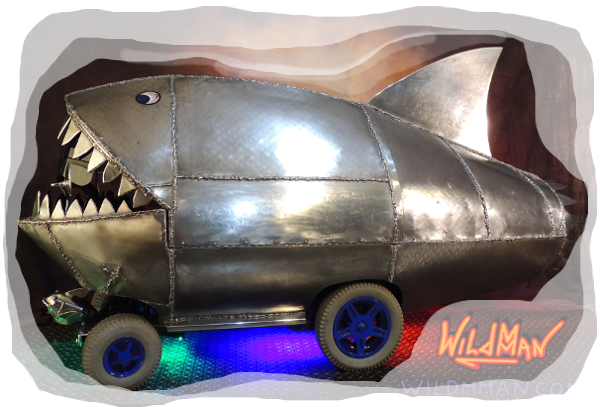 Wildmman's Bubbles the Shark left side view