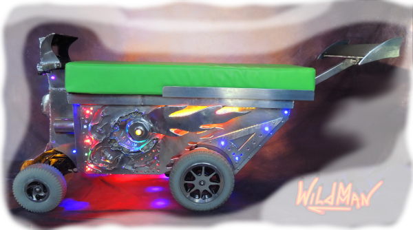 This is an image of Wildmman's LED Sled electric mobility kart.