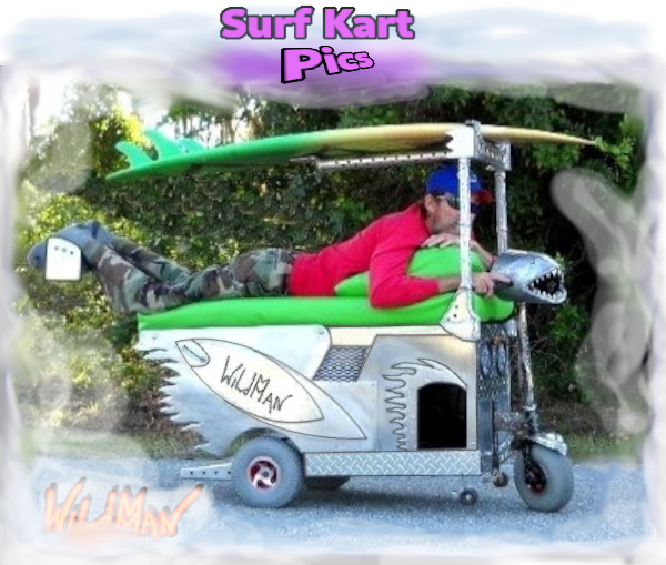 WildMMan's Surf Kart.. a prone position mobility kart or wheelchair.