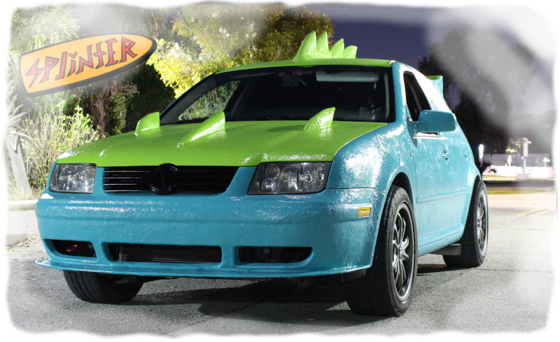 This is an image of the fiberglass body of Splinter's TDI car.